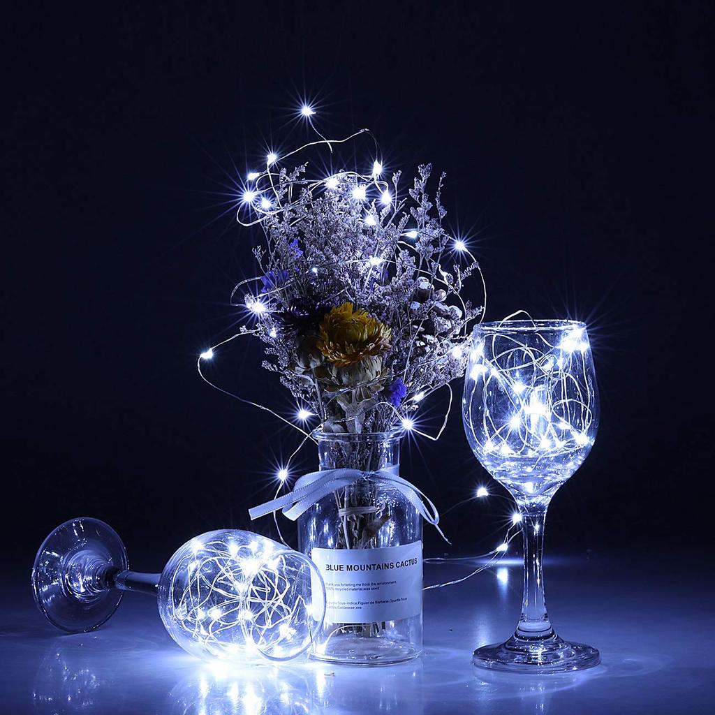 LED Fairy Lights Garlands 3 Modes Battery-Operated Garland Wedding Party Living Room Christmas Decoration Xmas New Year's Decor