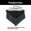 Fringed Corset Belt Women Waspie Belt Self Tieup Waistband Victorian Cincher Belt Halloween Cosplay Costume Accessories