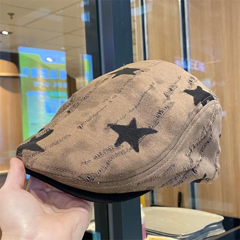 Star Pattern Vintage Baseball Cap For Women With Sun Protection And Breathability Summer Style
