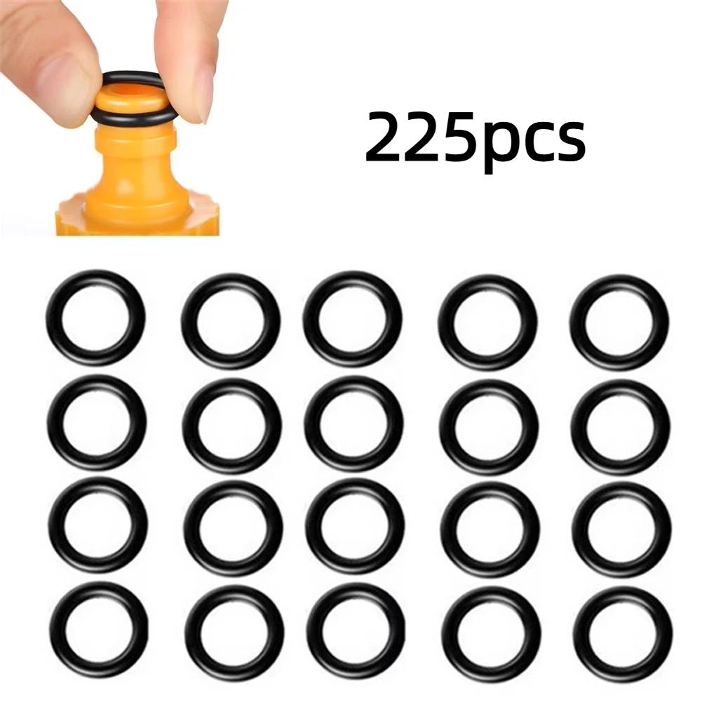 225pcs O-Ring Kit: Durable Rubber Seals for Automotive & Machinery, Ideal for Plumbing - Oil & Water Resistant