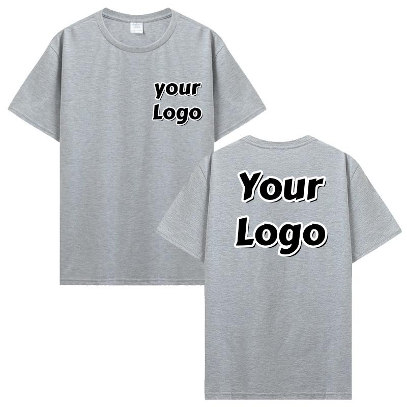 Unisex Cotton Tshirt Customized Printed T Shirt Harajuku Top DIY Your Like Photo Or Logo Tshirt Custom Tops Tees Unisex Clothing