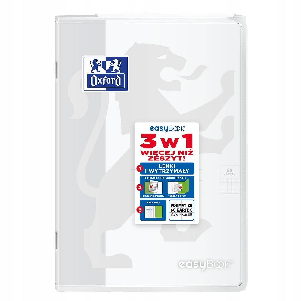ZESZYT OXF EASYBOOK B5 60K K5X5M MIX A'8