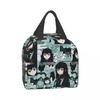 Niedliche Anime Muichiro Tokito Isolierte Lunchtasche für Frauen Kimetsu No Yaiba Kühltasche Thermische Bento-Box Schulfutter-Aufbewahrungstasche