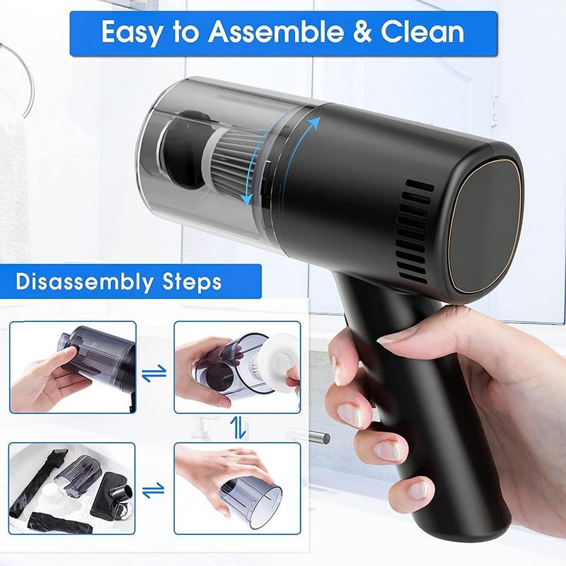 Portable Cordless Handheld High Power Home Vacuum Cleaner Vacuum Mini Handheld Air Blower Lightweight Supplies For Cleaning