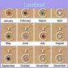 Stunning 18k Gold Birthstone Moon Necklace Featuring Hypoallergenic Design