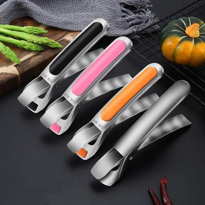 Pinze per pinze per piatti per scodelle Pinze per pinze antiscottatura in acciaio inossidabile Morsetto per pinze da cucina in silicone resistente al calore Accessori da cucina