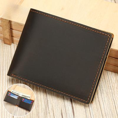 Retro Crazy Horse Leather Wallet, Multi-functional Bag, Slot Wallet, High-end Card Case, Coin Purse