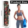Portable 72cm Yoga Mat Bag with Adjustable Shoulder Strap and Storage Pocket Women Sports Gym Mat Bag Print Backpack Carrier Bag