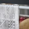 French Lace Curtain Vintage Short Sheer Cabinet Curtain Farmhouse Rustic Boho