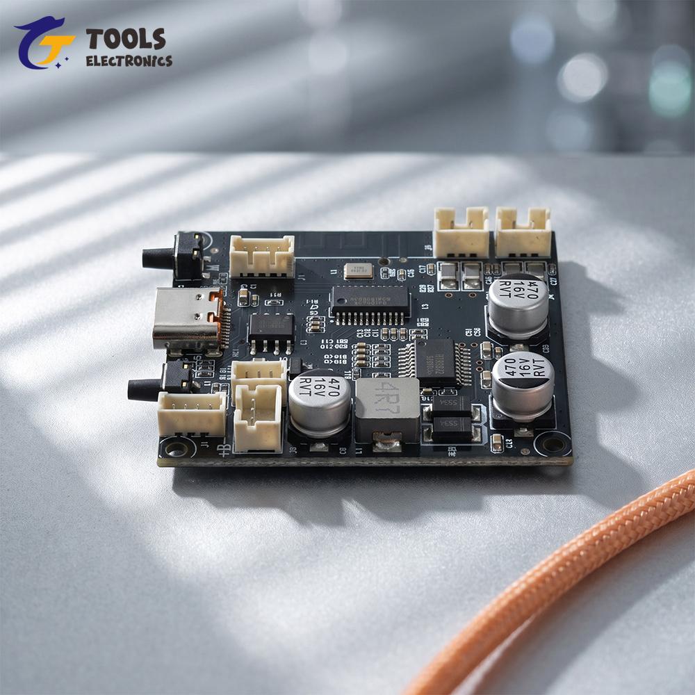 Dual Channel Bluetooth 6.0 Amplifier Module 5W Bass Enhanced Portable Speaker DIY Type-C Charging for Audio Projects
