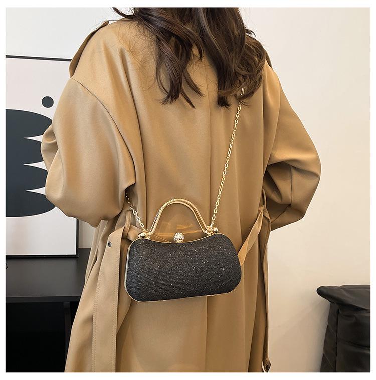 2025 Luxury French Rhinestone Single Shoulder Evening Crossbody Bag