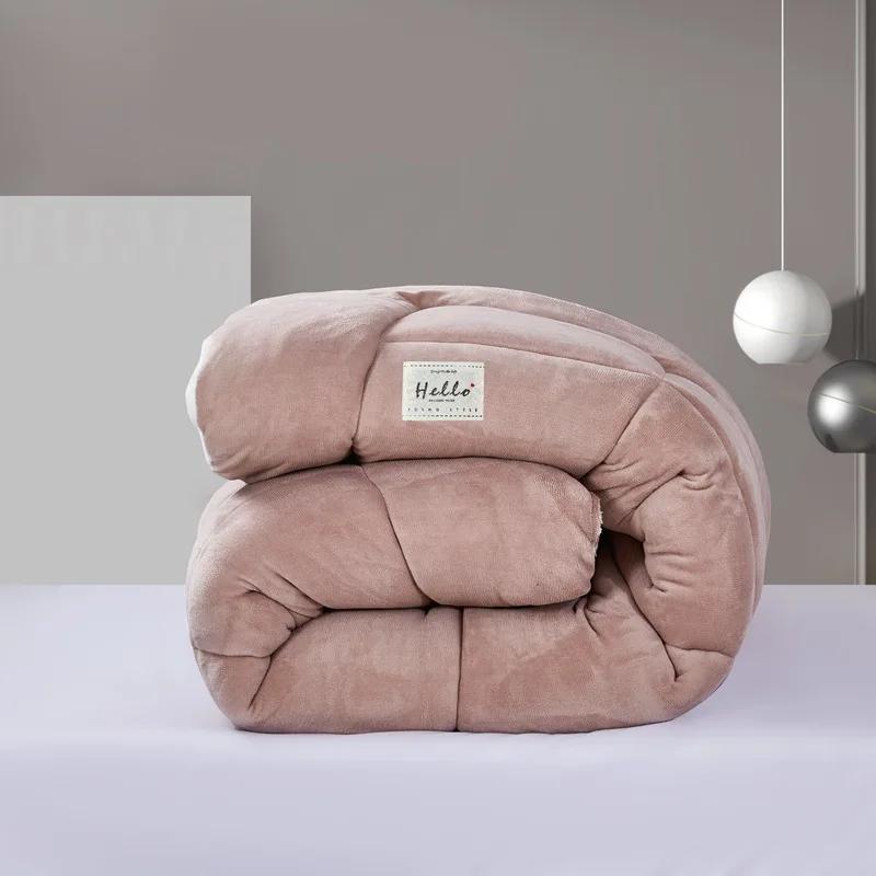 

Одеяло из овечьей шерсти новое утолщенное теплое одеяло-сердцевина зимнее общежитие односпальное студенческое зимнее одеяло 150x200cm 2.5kg