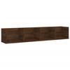 VidaXL Wall-mounted CD Shelf Brown Oak 100x18x18 Cm Engineered Wood 826619