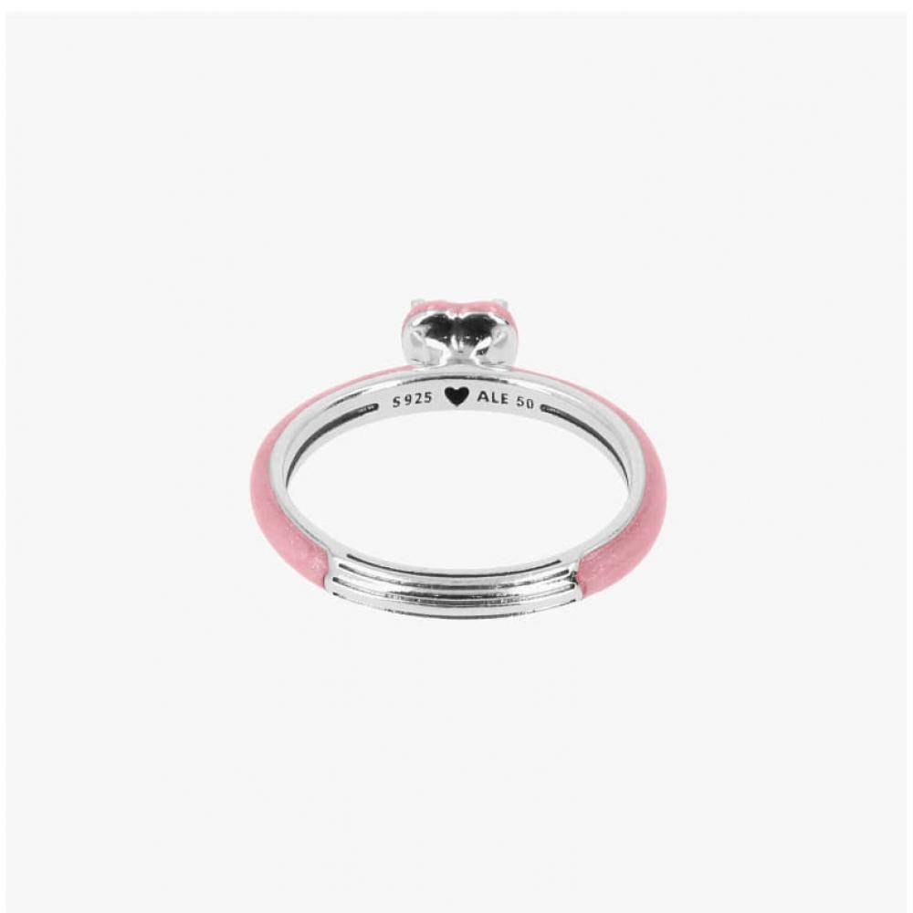 Pandora Me Chakra Heart Pink Silver Ring 193088c02