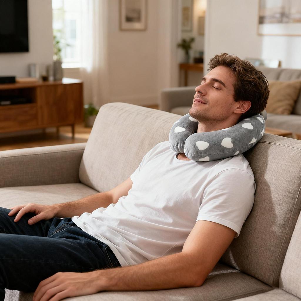 U Shaped Hot Water Bottle For Neck Heat Cold Wrap Pouch U Shaped Hot Water Bag For Neck Shoulder Women Men Kids Travel Winter