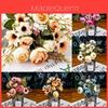 Beautiful 1 Bunch 12 Heads Rustic Retro Tea Rose Silk Artificial Flower Arrangement For Home Decor