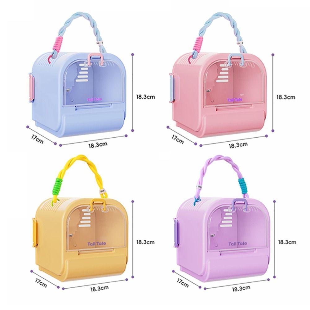 Velký prostor Křeček Přepravka Klec Prodyšná Malé zvíře Větraná Klec Křeček Přepravní pouzdro Křeček