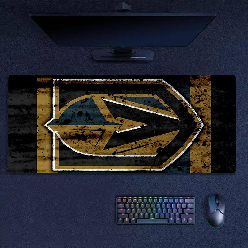 Vegas Golden Knights Mouse Pad, Large Gaming Desk Mat, Non-slip XXL Mousepad for Laptop & Tablet, Mini PC Playmat with Stitched Edges
