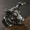 Yintai Feifei Zodiac Ox Silver Ring - Bold Bull Head for Men, Year of the Ox Finger Jewelry