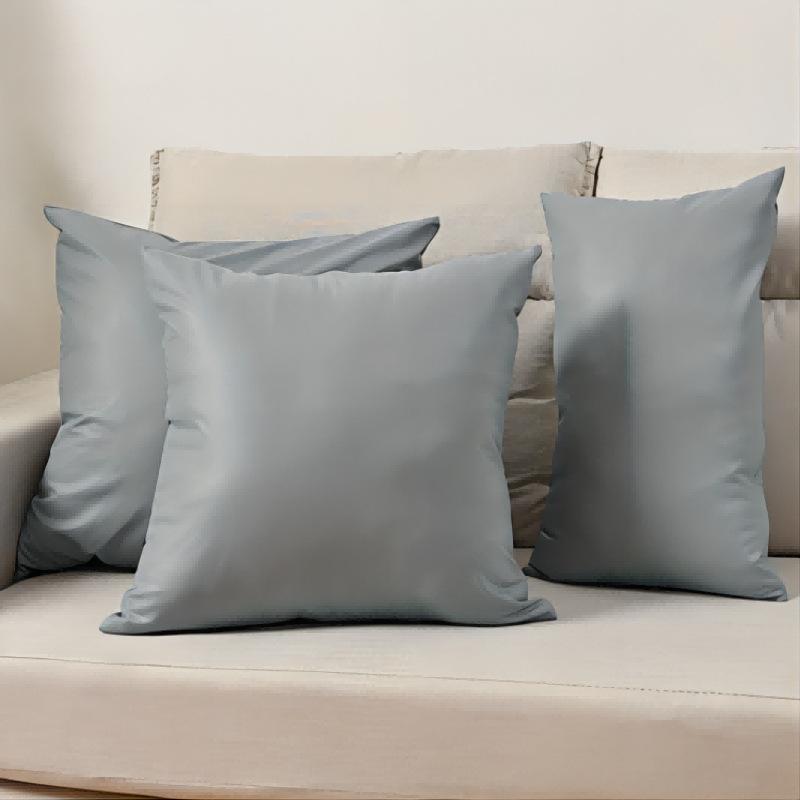 1pc Thick Waterproof PU Pillow Cover European Style Luxury Lumbar Support Cushion for Sofa Living Room Office Decor