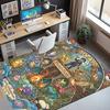 Pokemon Pattern Rug, Indoor/Outdoor Mat, for Picnic, Gameroom, Bedroom, Office, Living Room, Home Decor Carpet, Birthday Gift