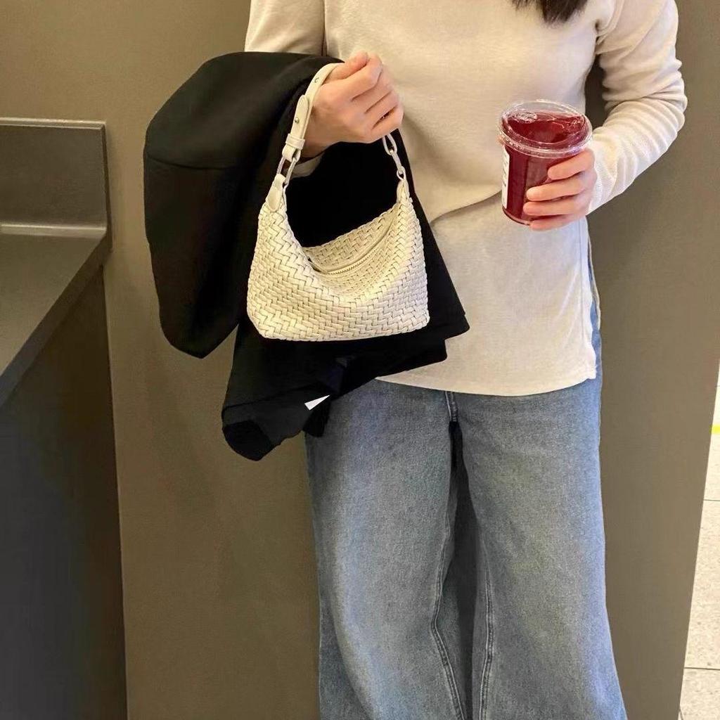 Damska modna torebka pleciona na dojazdy 2025 - wszechstronna torebka do ręki i na ramię