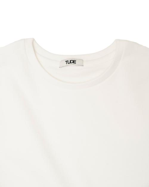 TUDE Lace Short Sleeve T-Shirt White
