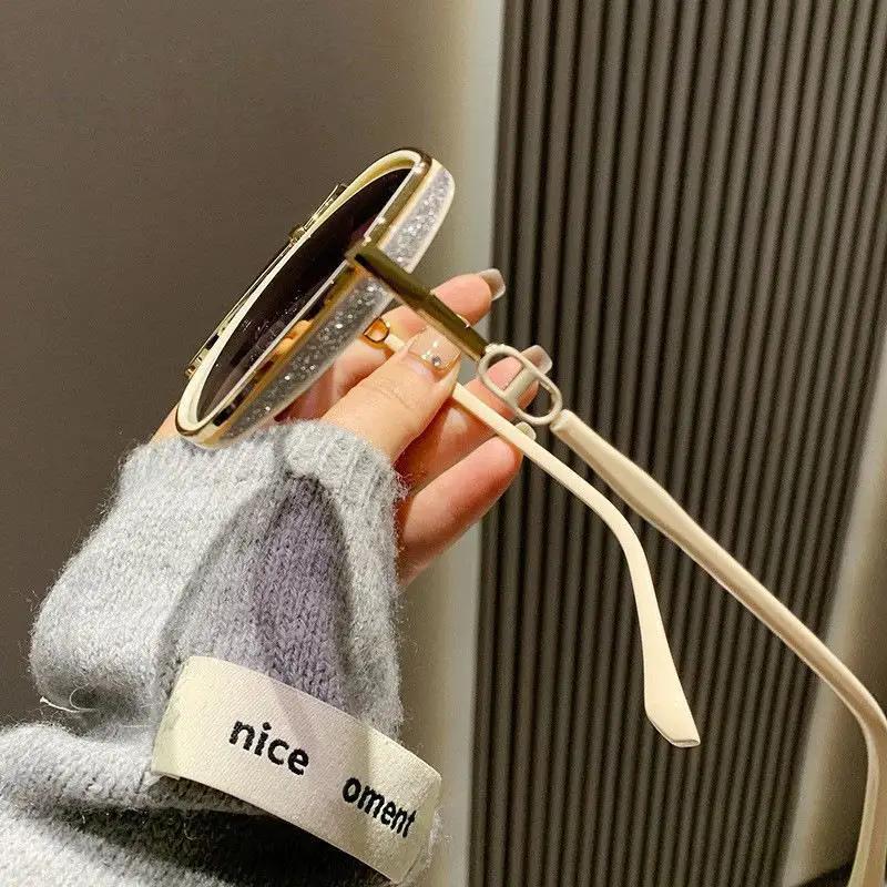 Oversized Sunglasses Woman Outdoor Travel Girl Party Square Sun Glasses Female Big Frame Eyewear Shades Driving UV400 Eyeglasses