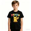 Summer Anime Pokémon Cosplay TShirt Cotton Short Sleeve Tops Casual Loose Retro TShirt Men Women Kids Family Matching Outfits