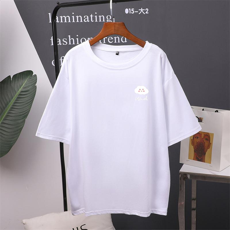TWINFLAMES Women Summer T-Shirt Short Sleeve Cotton Casual Woman Clothes Spring/Autumn O-Neck Female Tees
