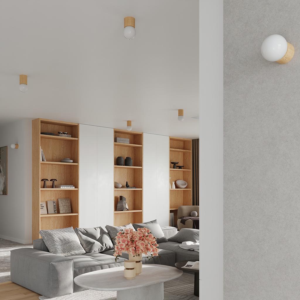 Plafon Mystic 1 G9 Naturalne Drewno Wood Lumilo 11.139.90