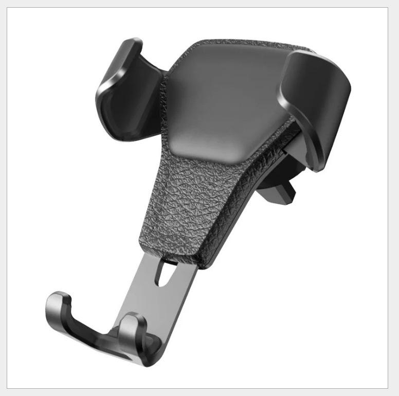 Universal Car Air Vent Phone Holder: Multi-Functional Gravity Mount Stand чёрный