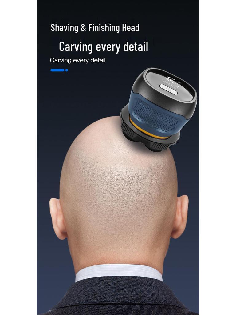 Men’s 6D Magnetic Blade Electric Head & Beard Shaver - Washable, High Power Clipper.