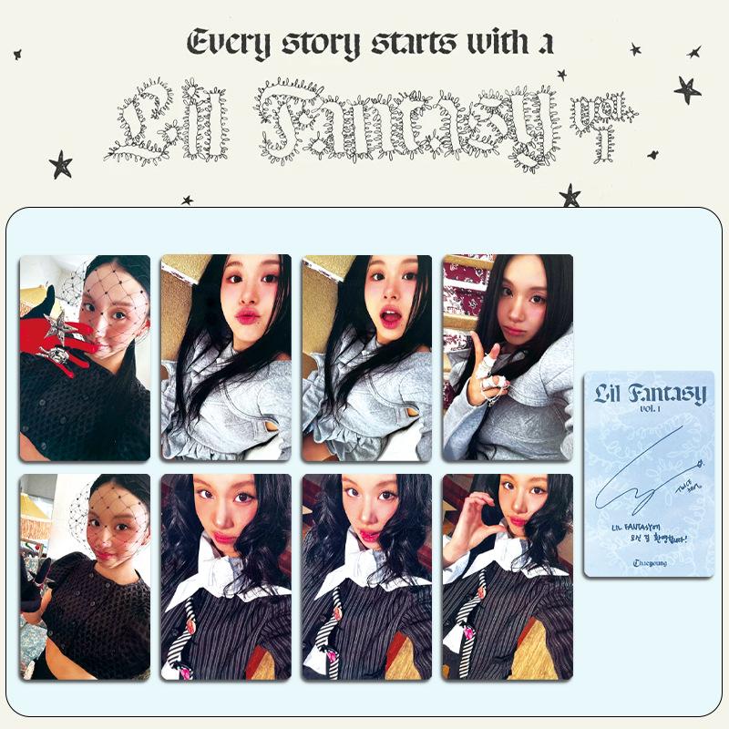 Kpop TWICE Chaeyoung 4pcs/7pcs/8pcs Photo Cards Set "Lil Fantasy Vol. 1" Lomo Cards Photocards Fan Collection Merchandise for ONCE