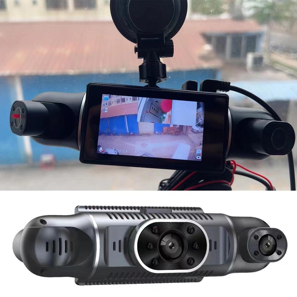 4 Channel 3 Inch Car 1080P FHD DVR Camera Car Video Recorder Front and Rear Driving Recorder Car Black Box Camera Driving Recorder