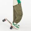 Boys' Pure Cotton Outdoor Cargo Jogger Pants