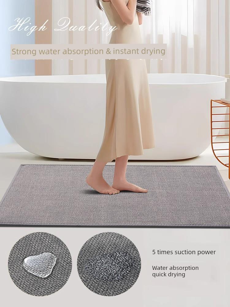 Bathroom Mats Non Slip For Home Bathroom Absorbent Floor Mat Woven Fancy Bathroom Doorway Floor Mat