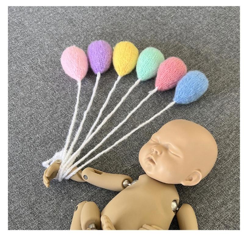 Newborn Photo Posing Props Knit Balloon Photography Props Baby Photo Props Cute Photo Posing Gear Infant Photo Backdrop