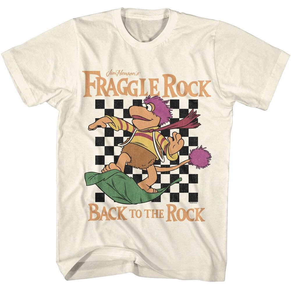 Fraggle Rock Puppets Gobo Flying Leaf Back To The Rock Jim Henson Men s T Shirt XL
