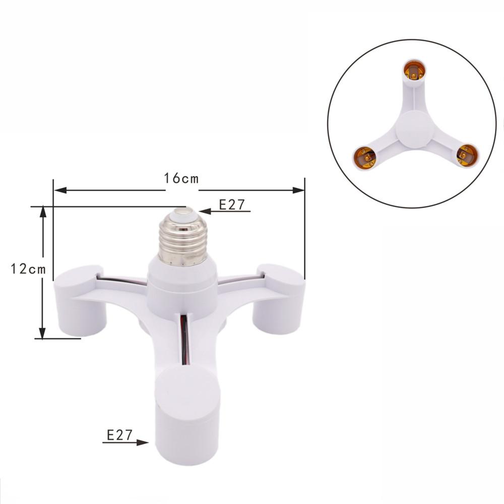 Screw E27 LED Base Light E27 to E27 Splitter Adapter Lamp Holder E27 Socket Blub Holder Converter 3 in 1 / 4 in 1 / 5 in 1