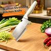 Cortador de Verduras 3 en 1 de Acero Inoxidable Mango Ergonómico Rebanador de Cebolleta Picadora de Hierbas para Picnic Cocina al Aire Libre