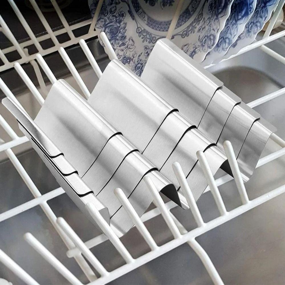 Wavy Taco Stand Silver Mexican Food Rack Durable Stainless Steel Taco Holder  Dinner Tables