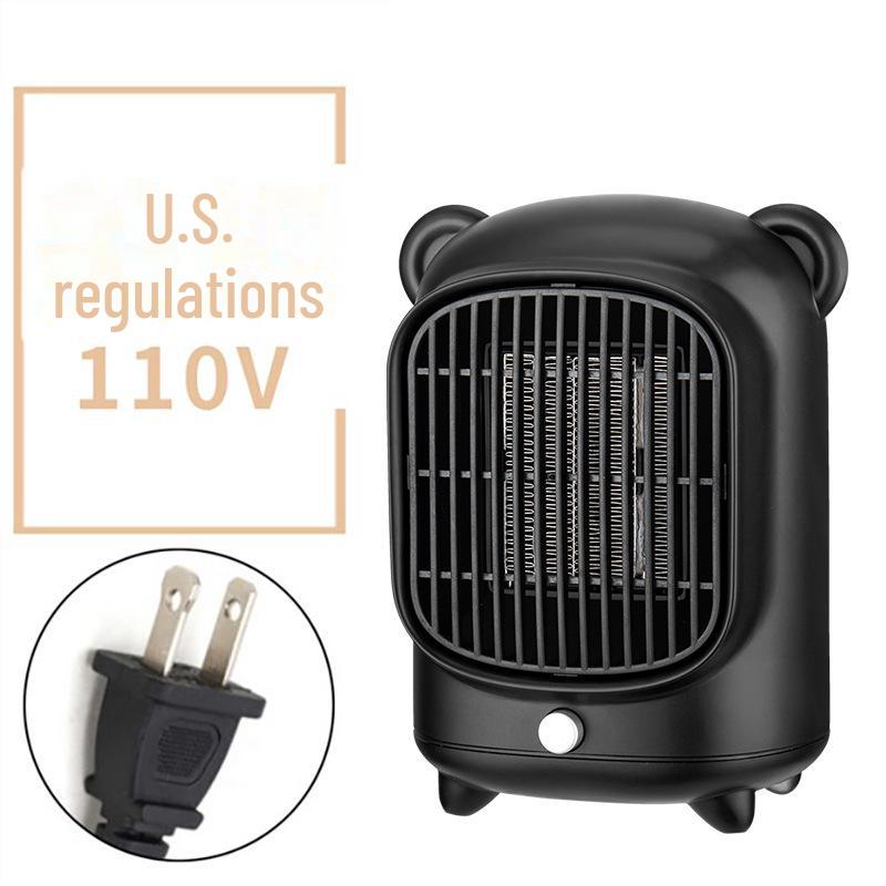 New Style Cartoon Mini Desktop Electric Heater - Complies with EU, US, and Japanese Standards.