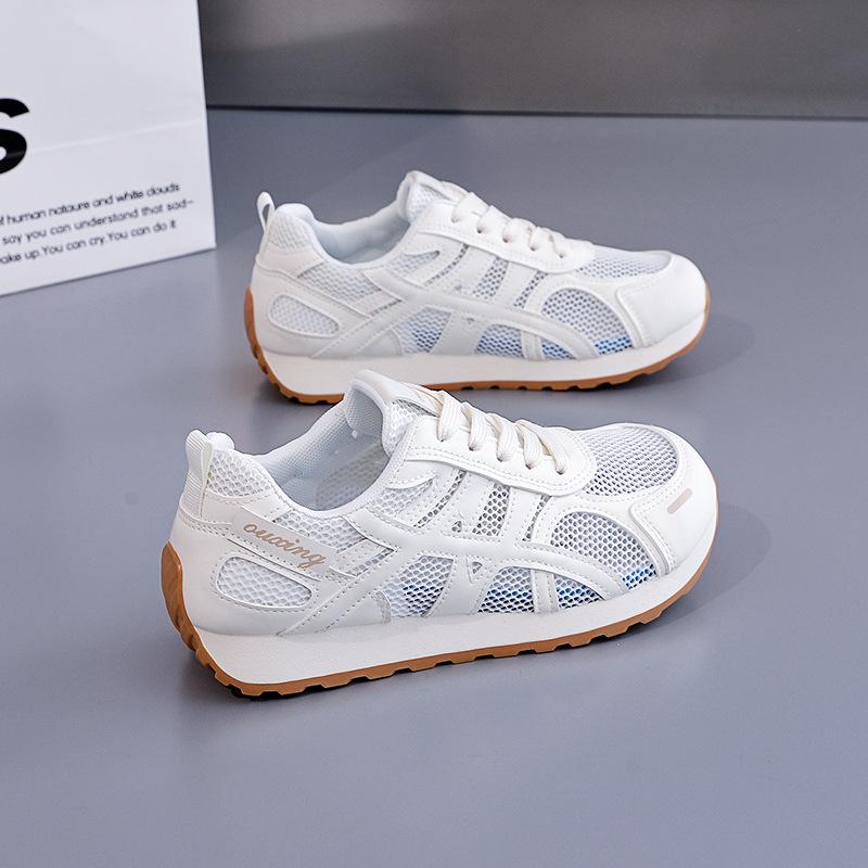Summer new mesh breathable casual shoes women's platform retro sports jogging board shoes women G