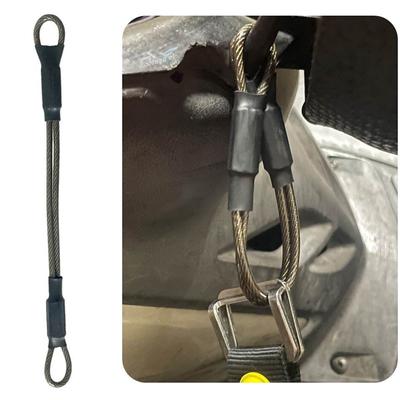 18cm Universal Motorcycle Moto Helmet Anti-theft Rope Stainless Steel Wire