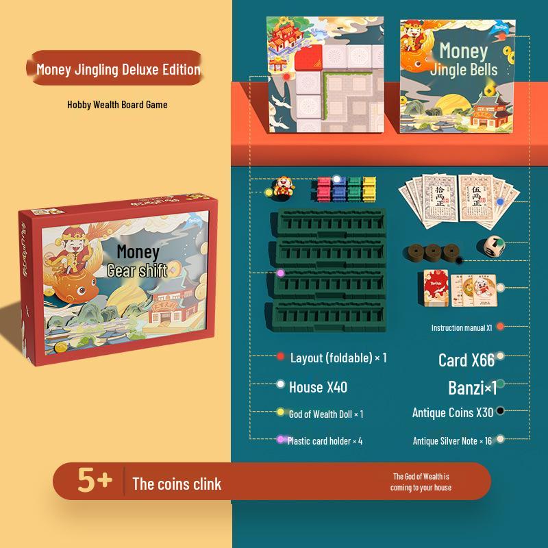Yaofish Ray Ray: Interactive Educational Parent-Child Wealth Board Game for Kids