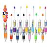 Lopenle 4 Ballpoint Office Stationery for Wedding and Diaries 12-Piece Set, Colors, Pens, Beads, DIY, 0.5mm, Sparkling, Stylish, Retractable, Set,