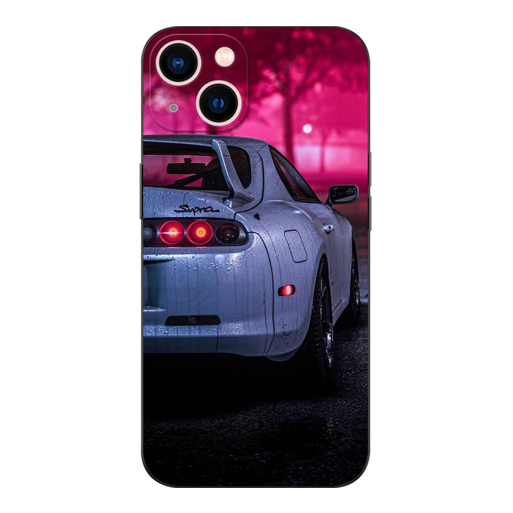 Schwarzes TPU-Gehäuse für Realme 2 3 3i 5i 5s 6s 7i 6 7 8 8i pro 4g 5g Abdeckung HKS Supra 2JZ