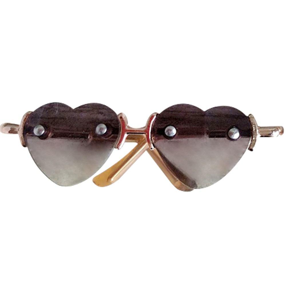 Plush Doll for 1/31/4 BJD For 10/15cm Dolls Plush Doll Eyeglasses Glasses Clothes Cute Heart Frame