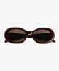 Loginaenloji Big Oval Sunglasses Brown